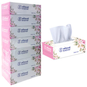 SADAF DAILY CARE TISSUES 1X7X120`S 2PLY (PINK)