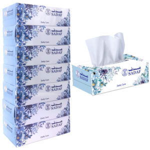 SADAF DAILY CARE TISSUES 1X7X120`S 2PLY (BLUE)
