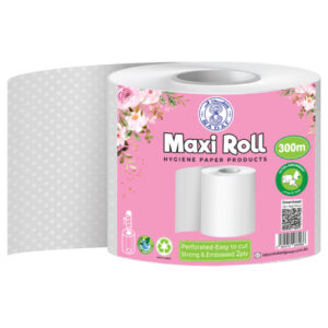 SADAF MAXI ROLL 300 METER 2 PLY  (PINK)